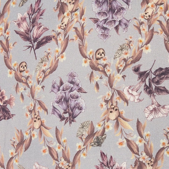 Blossom Floral Tile Printed Culottes Sz 8 – Statement Wide-Leg Print - Picture 2 of 2